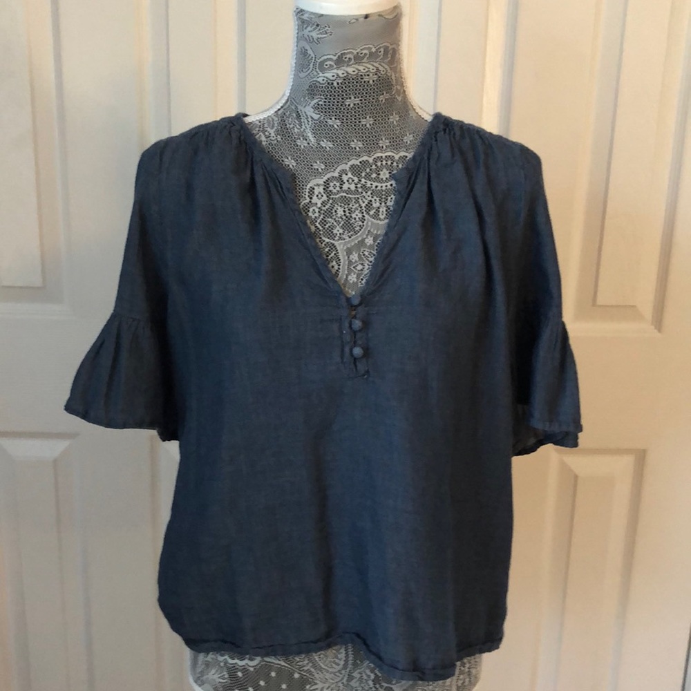 Adorable chambray top from Lucky Brand